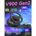 Игровой руль PXN V900Gen2, для ПК, PS4, Switch, Xbox Series, длина кабеля Вибрационная обратная связь
