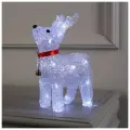 Светодиодная фигура «Олень с колокольчиком» 18×25×8 см, акрил, 20 LED, батарейки ААх2 (не в комплекте), свечение белое