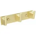 Планка с крючками Fixsen Trend Gold FX-99005-3 для ванны, золотой матовый