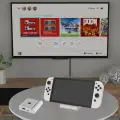 Док-станция, видео-конвертер HDMI - Type C для Nintendo Switch/Switch OLED (Dobe TNS-19305B) White