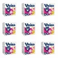 Veiro салфетки бумажные 1-слойные белые 24х24см, 100 шт, 9 уп.