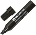 Комплект 10 шт, Маркер перманентный BRAUBERG JUMBO, черный, широкая линия письма, скошенный наконечник, 3-10 мм, 151224