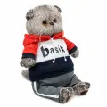 Мягкая игрушка BUDIBASA кот Басик в костюме в стиле спорт-шик (25 см.)