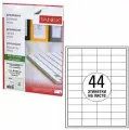 Этикетка самоклеящаяся 48,5х25,4 мм, 44 этикетки, белая, 70 г/м2, 50 листов, TANEX