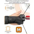 Перчатка для стрельбы из лука Centershot (черная кожа) M