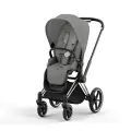 Коляска прогулочная Cybex Priam IV mirage grey на раме chrome/black