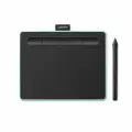 Графический планшет Wacom Intuos S, перо, Bluetooth, A6, зелёный