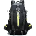 Туристический, трекинговый, походный рюкзак 40 литров из водонепроницаемой ткани цвет черный