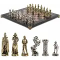 Шахматы Рыцари 36х36 см из лемезита 120722