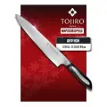 Нож кухонный Шеф-нож Tojiro Flash, 37x4.8 см, лезвие: 24 см, черный