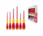 Набор отверток диэлектрических SoftFinish electric со шлицем и Phillips 6 предметов WIHA 00833
