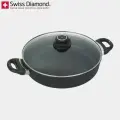 Сотейник Swiss Diamond, с антипригарным покрытием, с крышкой, для индукционных плит, 4.5л, серый