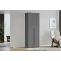 Шкаф для одежды с полками Нонтон Берген pro, серый графит, 80 см