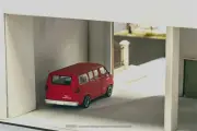 Машинка Tarmac Works 1/64 Dodge Van Red alloy Model car