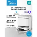 Робот-пылесос Midea VCR V15 EVO ULTRA WH, Wi-Fi, 22 000 Па, RU версия, станция самоочистки, сушка насадок, HEPA, LiDAR