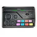 Микшерный пульт / Звуковая карта Fifine mixer SC8 (Black) со звуковыми эффектами и RGB-подсветкой