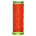 Нить Gutermann Extra Fine 150 для особо деликатных тканей 200м, 100% полиэстер (155 яркий апельсин), 5 шт