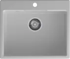 Мойка кухонная GranFest Urban 658 прямоугольная, 58x49, кварцевая, серая, матовая, российская