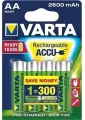 Аккумулятор АА Varta HR6-4BL 2600мА-ч Ni-Mh Recharge Accu Power в блистере 4шт.
