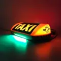 Шашка фонарь знак такси Метрополь NEON, мощные магниты, надпись TAXI