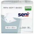 Пеленки впитывающие одноразовые медицинские Seni Soft Basic 60 x 60 см по 30 шт.