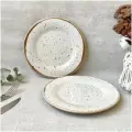 Тарелки плоские обеденные, 2 шт, диаметр 24 см, Пунто-Бьянка