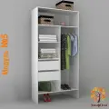 Гардеробная система. Модуль 5, цвет белый, 1.1х0.45, ЭльфОла