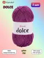 Пряжа YarnArt Dolce Темная фуксия (766) 5 мотков 100 г/120 м (100% микрополиэстер) ярнарт дольче