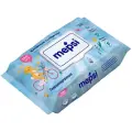 Влажные салфетки MEPSI гипоаллергенные детские, пластиковая крышка, белый, 120 шт.