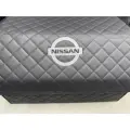 Органайзер в багажник с логотипом NISSAN (Ниссан) 50 см. Кожзам, ромб, черный.