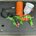 Набор пневмоинструмента ECO SGK-51 ( краскопульт, пистолет продувочный, шланг, пистолет для подкачки)