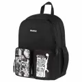 Рюкзак Berlingo UrbanBlack Street Style 40*27,5*16см, 2 отделения, 4 кармана, эргономичная спинка