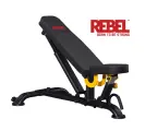 Скамья REBEL-B9, антискользящее покрытие, до 250 кг, для груди, ног, рук, спины