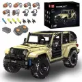 Конструктор Mould King 13184 Копия 1:6 внедорожника Wrangler с пневматическим приводом,3621деталей