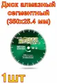 Диск алмазный сегментный по бетону, кирпичу (350х25.4 мм) MESSER DIY