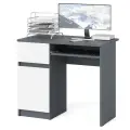 Стол компьютерный СВК Мори МС-1 левый Графит/Белый Размеры: Высота 766мм Глубина 500мм Ширина 900мм