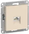 Розетка компьютерная RJ45, бежевая, Schneider Electric AtlasDesign