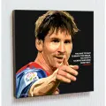 Картина постер Лионель Месси 2 в стиле ПОП-АРТ в рамке с креплением / Портрет / Барселона / Top Poster