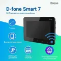 Видеодомофон с Wi-Fi для квартиры D-fone Smart 7 (SM741 B, Черный), поддержка Full HD, TFT дисплей 7 1024x600, с записью по детекции движения и удаленным доступ со смартфона