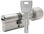 Цилиндр ABUS X12R ключ-вертушка 100мм (размер 55х45В мм) - Никель
