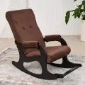 Кресло-качалка Танго 55х110х93, обивка велюр, цвет коричневый