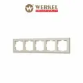 Рамка из пластика на 5 постов Werkel Stark W0051803 слоновая кость