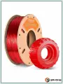 TPU пластик для 3D принтера Standard Transparent Red 1,75 мм 0,5 кг (Eryone) прозрачный красный