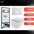 Комплект Weltwasser 10000011132 подвесной унитаз Telbach 004 GL-WT + инсталляция Marberg 507 + кнопк