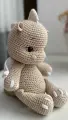 Вязаная игрушка дракон