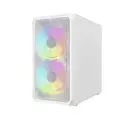 Powercase Mistral Micro A3W ARGB, Tempered Glass, 2x 140mm ARGB PWM+1x 120mm ARGB PWM, белый, mATX (CMMAW-A3)