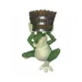 Фигура Голден Крафт Лягушонок, садовая, полистоун, 34 см х 28 см