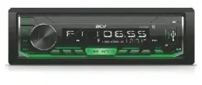 Автомагнитола ACV AVS-816BG пиковая мощность 4х50 Вт, черный/зеленый