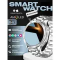 Sacosding смарт часы с AMOLED экран функцией вызова по Bluetooth, пульсом, контролем содержания кислорода в крови, Фитнес-браслет, для Android iOS