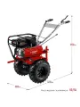 Мотоблок ЗУБР МТУ-350, бензиновый, 7 л. с, ширина обработки 85 см, глубина 35 см